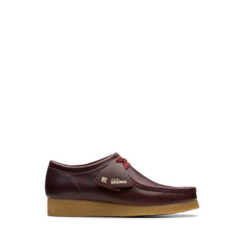 Jual Clarks Wallabee Deep Red Leather | Shopee Indonesia