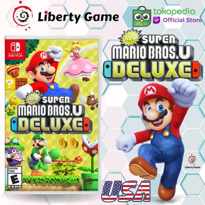 Jual Nintendo Switch New Super Mario Bros U Deluxe ( Reg USA / English ...