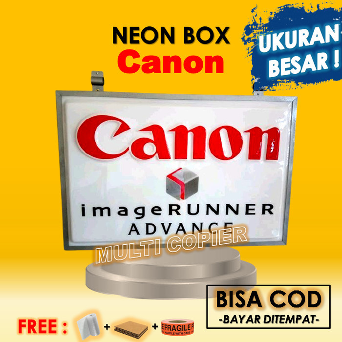 Jual Neon Box Sign Box Canon Reklame Toko Fotocopy Bahan Mika Plastik ...