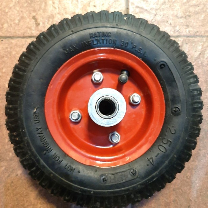 Jual roda karet ban angin roda troli ban pompa 8 inch roda saja ...