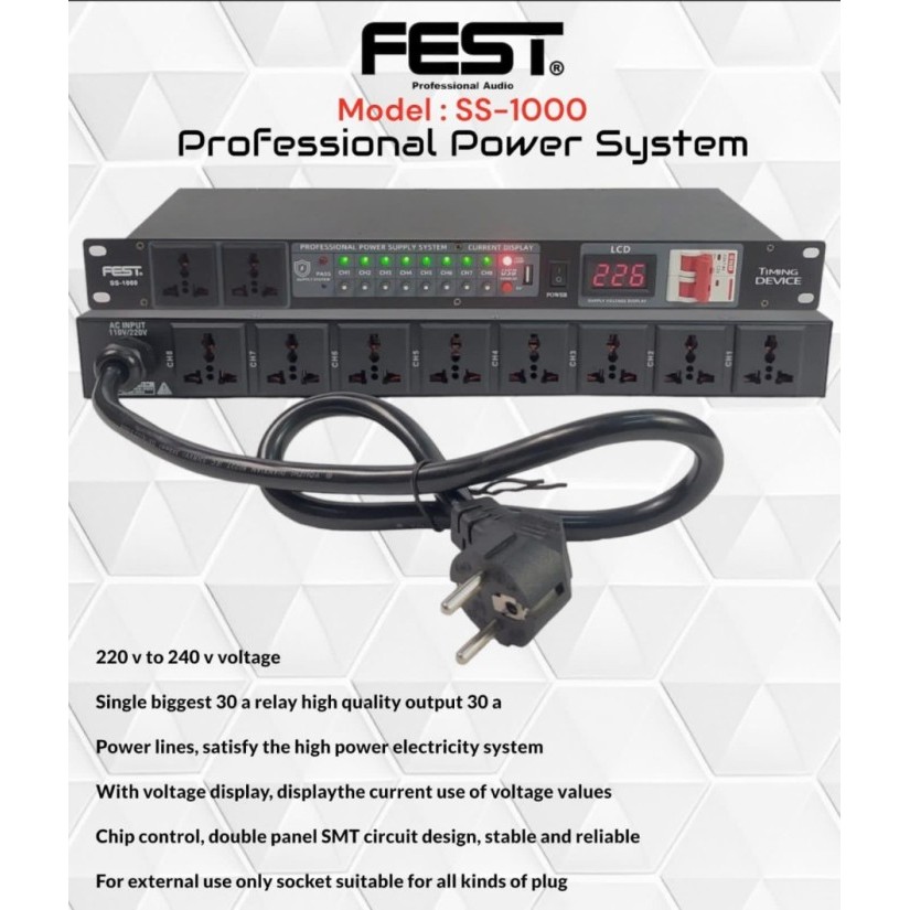 Jual Power Sequencer Fest Ss1000 / Ss 1000 Squencer Fest Original ...