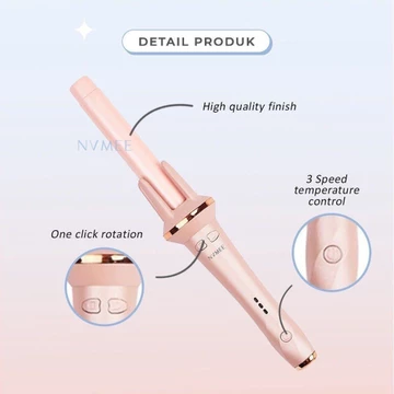 NVMEE Catokan Keriting Keramik Otomatis Libra Hair Styler New Desain Elegant TnT Beauty Shop