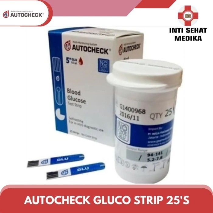 Jual Strip Autocheck Glucose isi 25 pcs | Shopee Indonesia