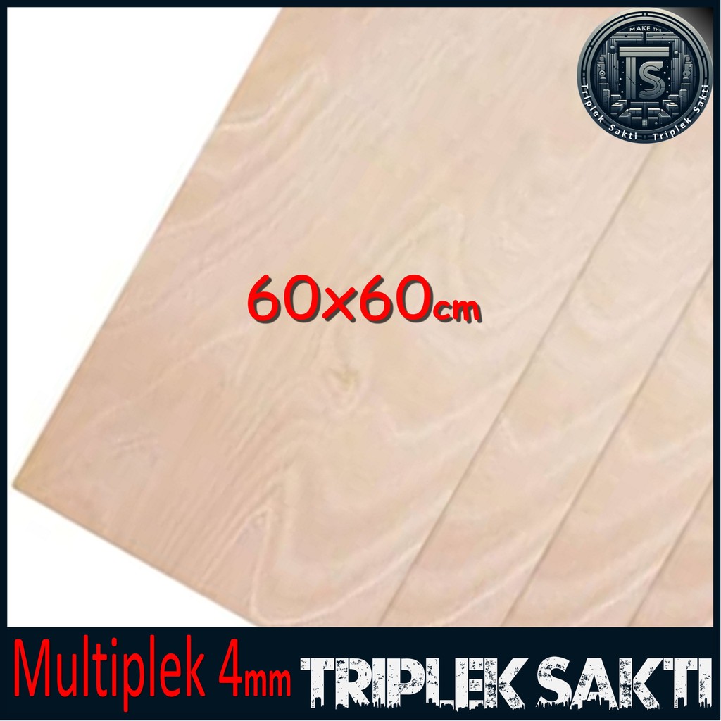 Jual Multiplek Triplek 4mm 60x60 cm ( 4 mm | 60x60cm | 60 x 60 cm ...