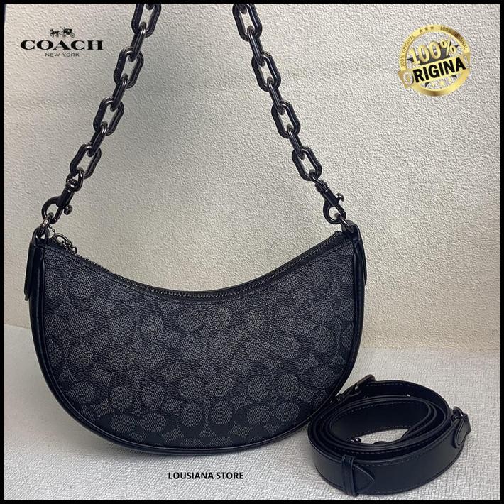 Jual Tas Mira Shoulder Bag In Signature Canvas Black | Shopee Indonesia