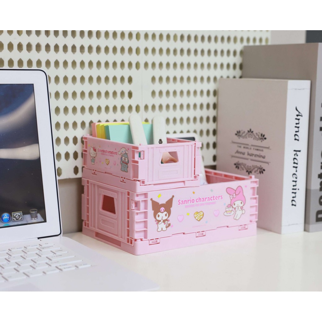 Jual Miniso Sanrio Storage Large Collapsible Rak My Melody Keranjang ...