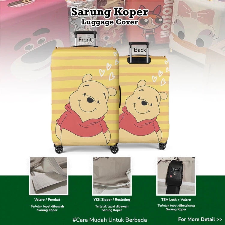 Disney Winnie The Pooh 005 Sarung Koper / Luggage Cover
