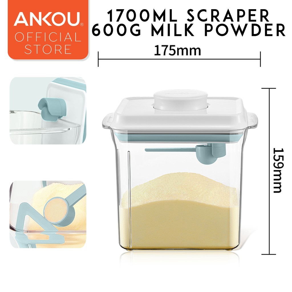 Jual Ankou Air Tight Milk Powder Container Dengan Kaleng Milk Bubuk ...