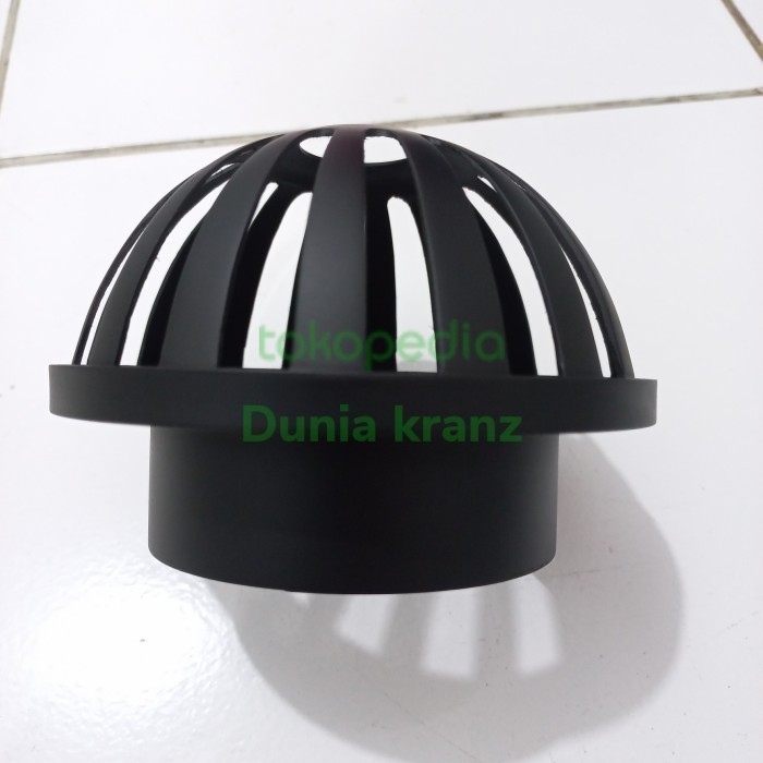 Jual bun Roof Drain 2 inchi tebal stainless black matt/hitam | Shopee ...