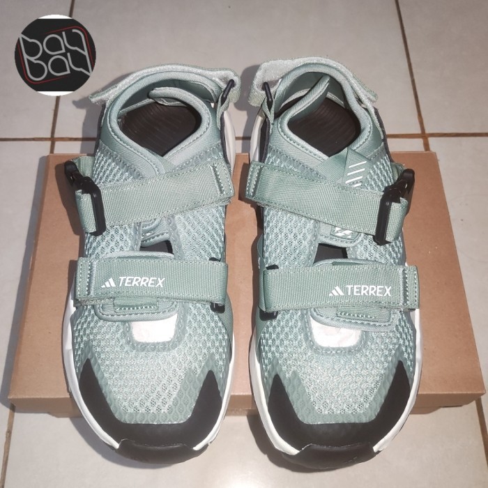 Jual ADIDAS Terrex Hydroterra AT - Silver Green/Core Black/Crystal Jade ...