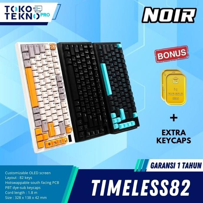 Jual Noir Timeless82 / Timeless 82 Wireless Mechanical Gaming Keyboard ...
