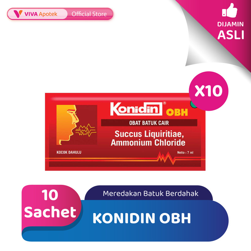 Konidin OBH 7 ml untuk Batuk Berdahak (Pack - 10 Sachet)