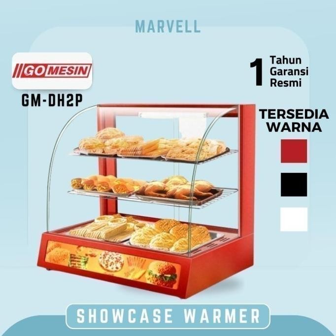 Jual Penghangat Makanan Ayam / Gorengan / Roti Showcase Food Display ...
