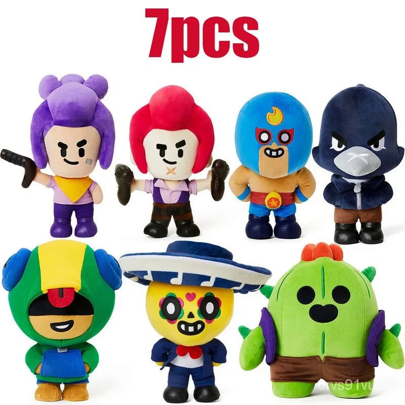 Peluche Di Brawl Stars &mdash; Scegli Il Tuo Campione Preferito: Spike, Shelly, Colt, Leon O Poco! Regalo Perfetto Per Compleanno Bambino