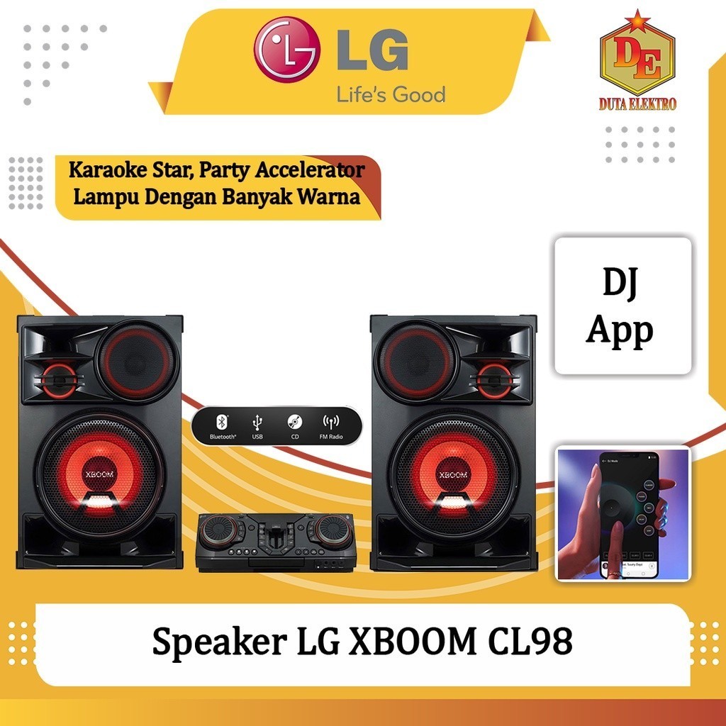 Jual Speaker Active LG XBOOM CL 98 3500 Watt | Shopee Indonesia