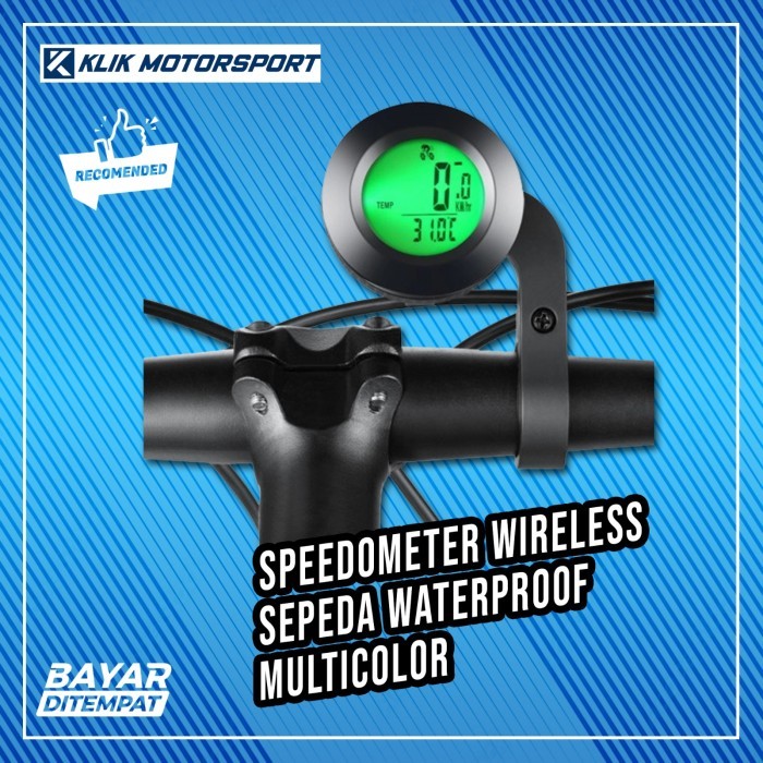 Jual Wireless Speedometer Odomoeter Tripmeter Led Backlight Waterproof ...
