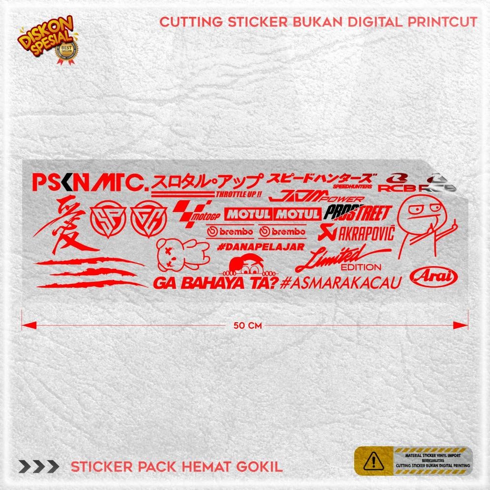 Jual DISKON BESAR Stiker Ga Bahaya Ta? Paket psknmtc gc sp cakar ...
