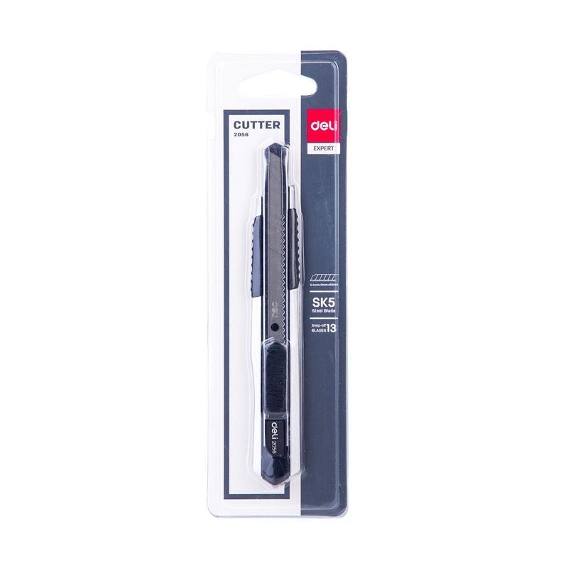 Jual Deli E2056 Cutter dengan pisau baja SK5 dan sistem kunci otomatis ...