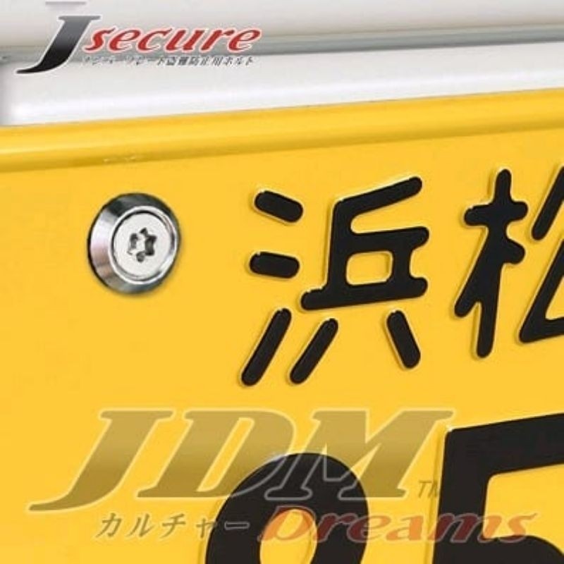 Jual J-DREAMS JSECURE Security & Dress Up Number Plate Bolt Skru Plat ...