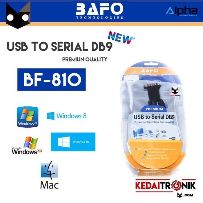 Jual Kabel USB to Serial DB9/ RS-232 BAFO BF-810 NEW Premium Quality ...