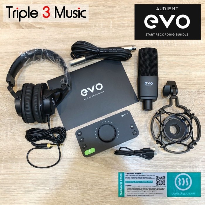 Jual Promo!! Audient Evo Srb Start Recording Bundle Evo 4 Paket ...