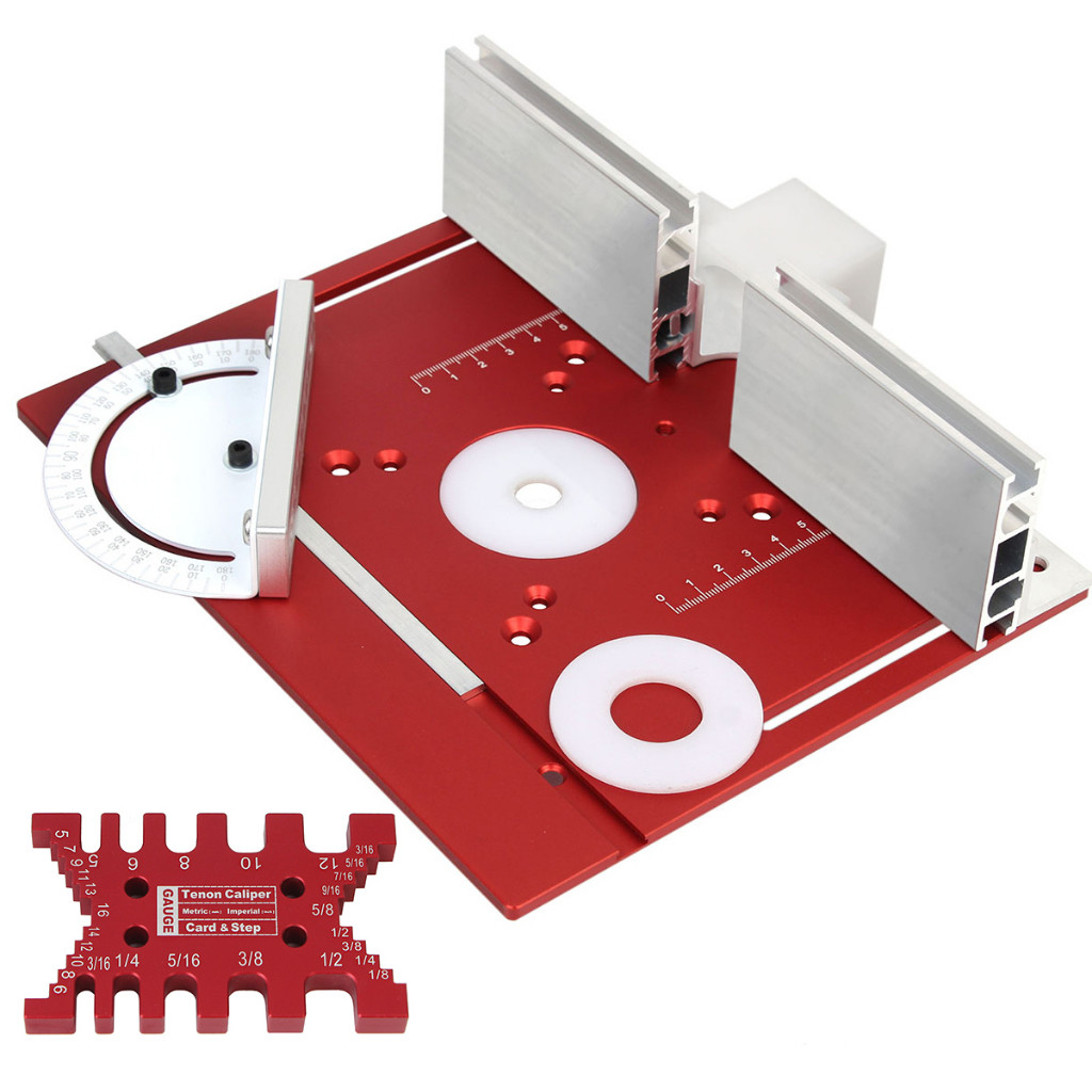 Jual Pelat Sisipan Meja Router Aluminium Multifungsi W/ MITER GAUGE ...