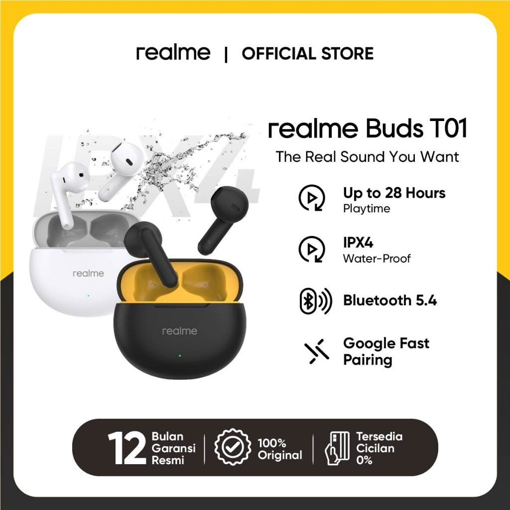 realme Buds T01 Front View