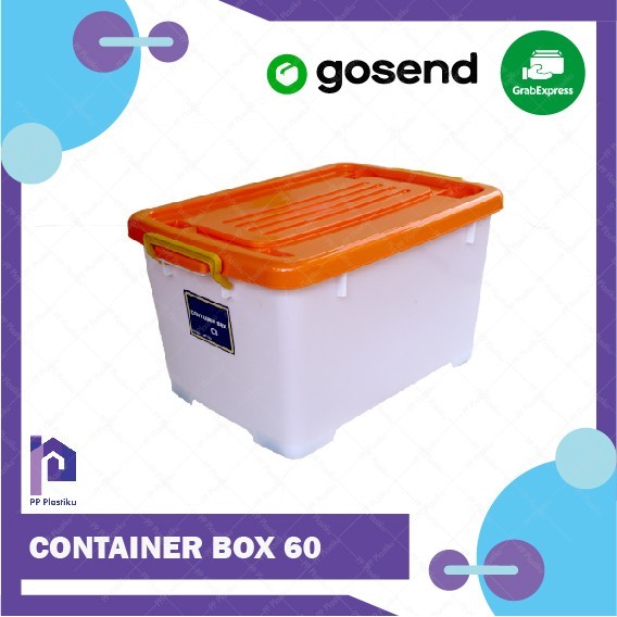 Jual TERBARU - CONTAINER BOX CB 60 + RODA / KONTAINER SIP 60 LITER ...