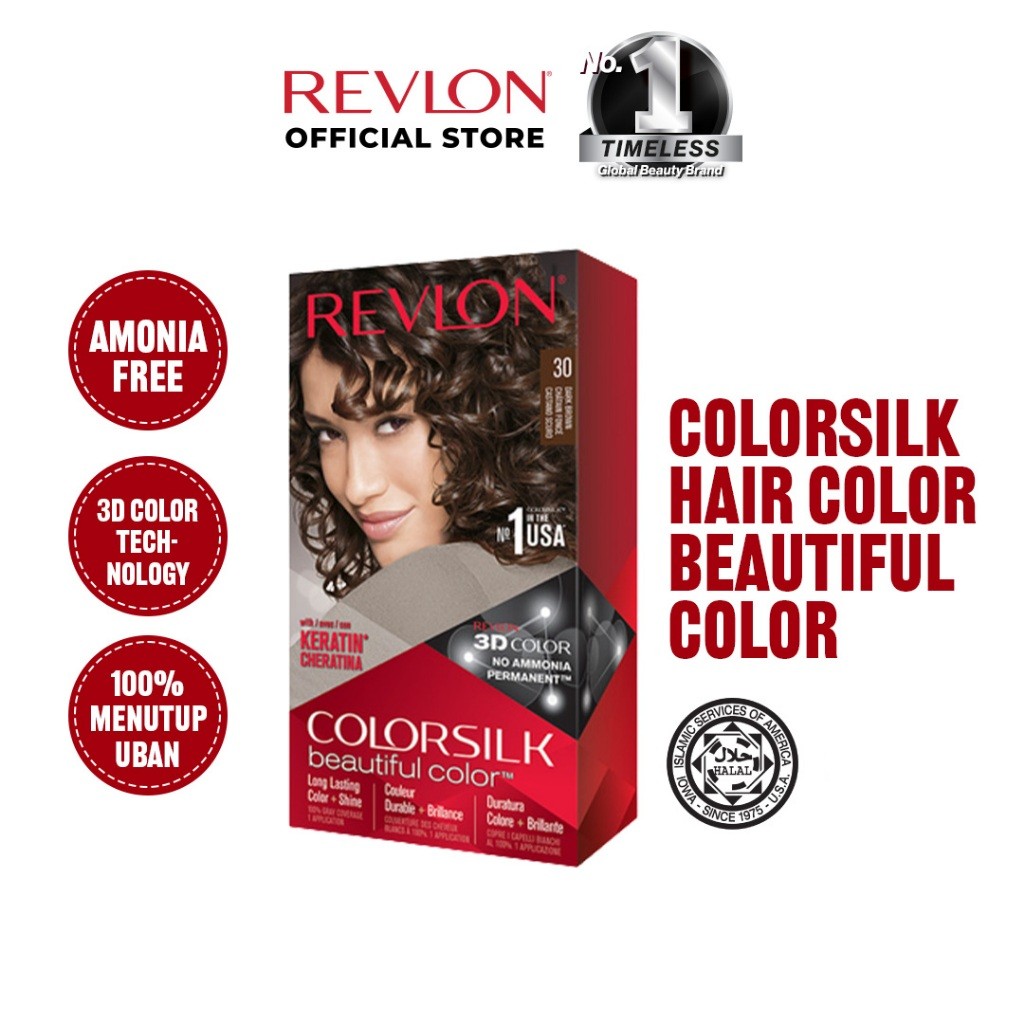 Jual Revlon Colorsilk Hair Color Cat Rambut | Shopee Indonesia