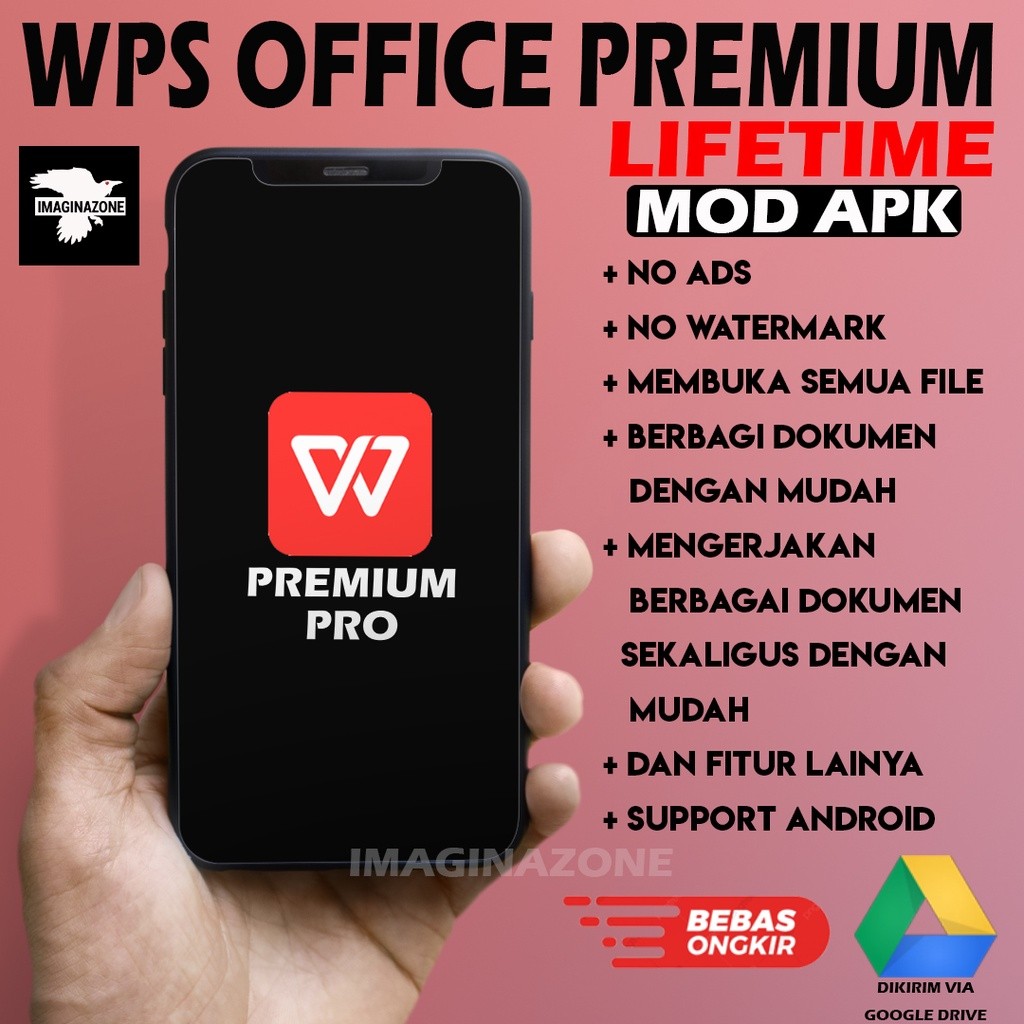 Jual software apk///WPS Office Premium Selamanya Khusus Android