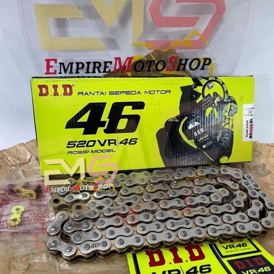 Jual Rantai DID VR46 520 - 120 L Ninja 250 Fi R25 CBR250RR ZX25RR ZX25R ...