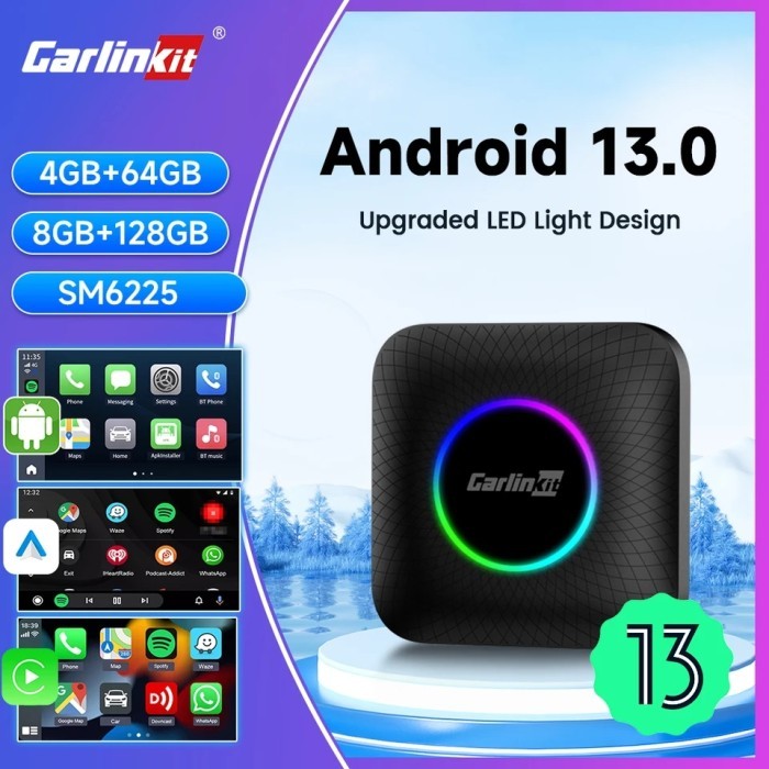 Adattatore CarlinKit AIBox Android 13.0 - Wireless CarPlay E Android Auto, 4GB+64GB, Supporto 4G E GPS - Foto 6