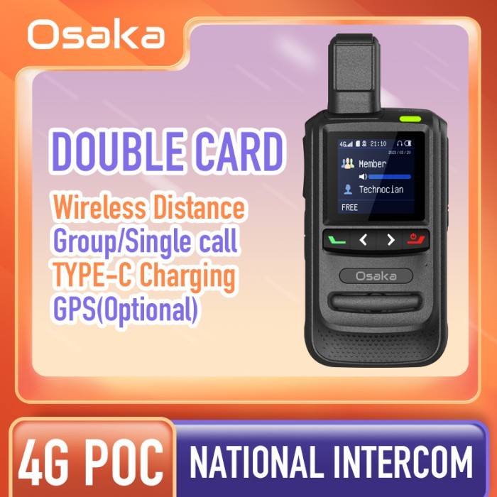 Jual Terlaris Produk HT POC Osaka mini Walkie talkie 4g Server PERMANEN ...