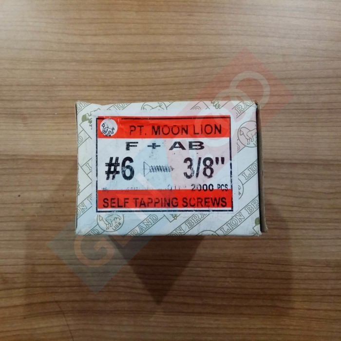 Jual Skrup Tapping Screw FH Sekrup Kepala Rata 6 x 3/8