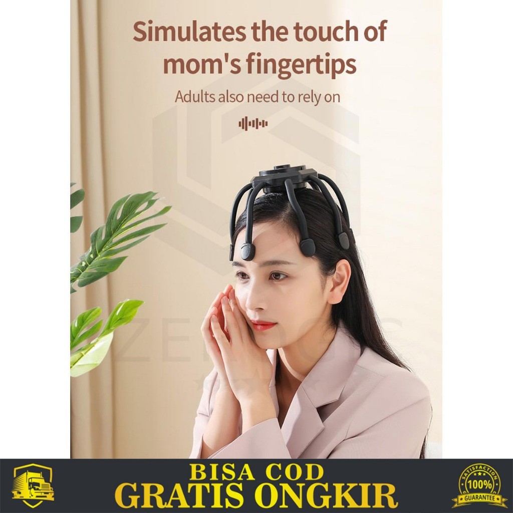 Jual PIJAT KEPALA VIBRASI LISTRIK PERALATAN RELAKSI PORTABEL MASSAGER ...