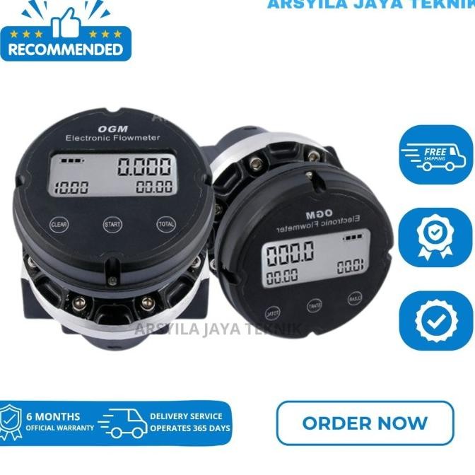 Jual Flow Meter Digital Ogm 2 Inch Oval Gear Flowmeter Dn 50 | Shopee ...