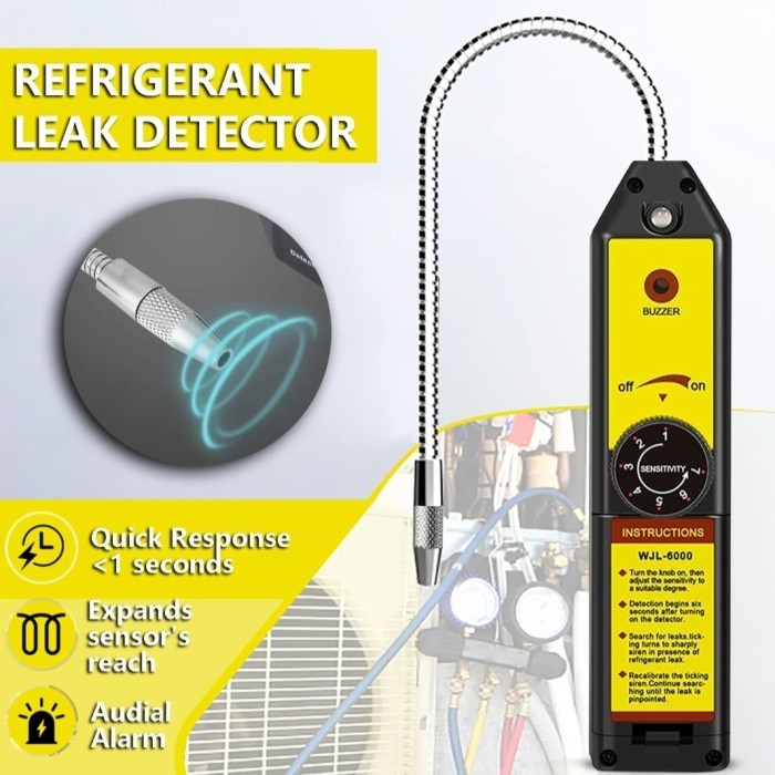 Jual Refrigerant Halogen Leak Detector Freon Cfc Hcfc Hfc Smart Sensor ...
