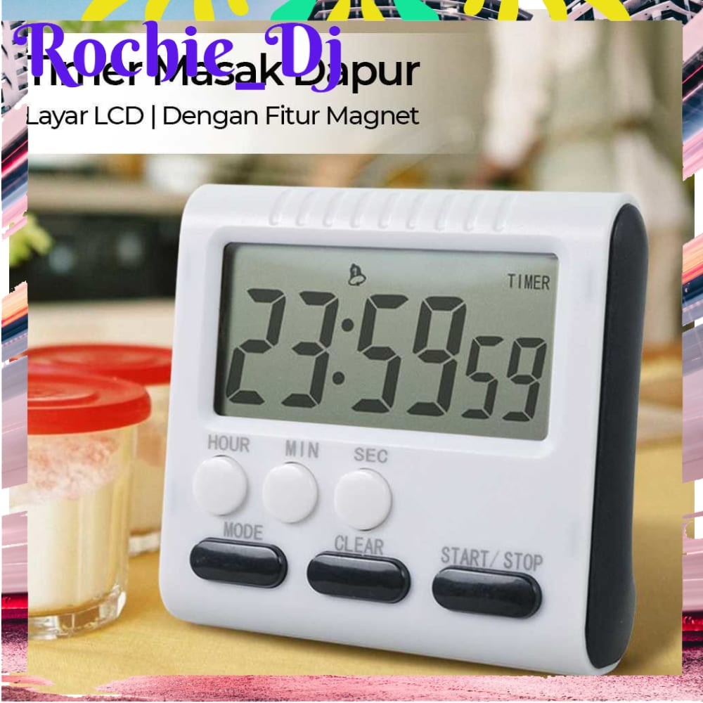 Jual ALAT TIMER MASAK DAPUR MAGNETIC STAND KITCHEN COUNTDOWN CLOCK - JS ...