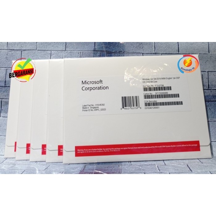 Jual Window Server 2019 Datacenter 64 Core 5 Cal Original Lifetime pack ...