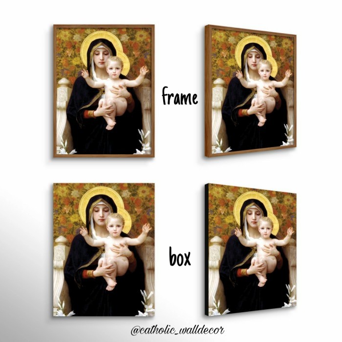 Jual Hiasan Dinding Katolik Gambar Bunda Maria Dan Tuhan Yesus Bayi ...