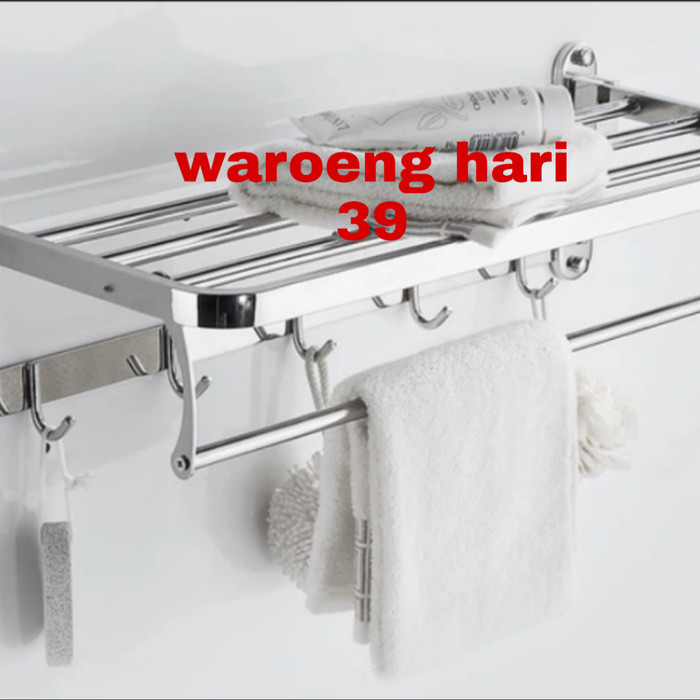 Jual RAK HANDUK LIPAT/GANTUNGAN HANDUK STAINLESS/TEMPAT HANDUK KAMAR ...