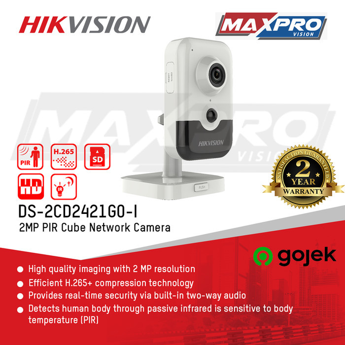 Jual HIKVISION DS-2CD2421G0-I - 2MP IR CUBE IP CAMERA | Shopee Indonesia
