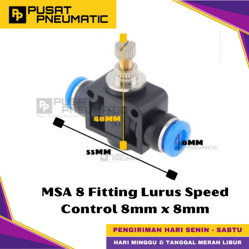 Jual MSA 8 One Touch Union Speed Control Fitting Slip Lock Socket Push ...
