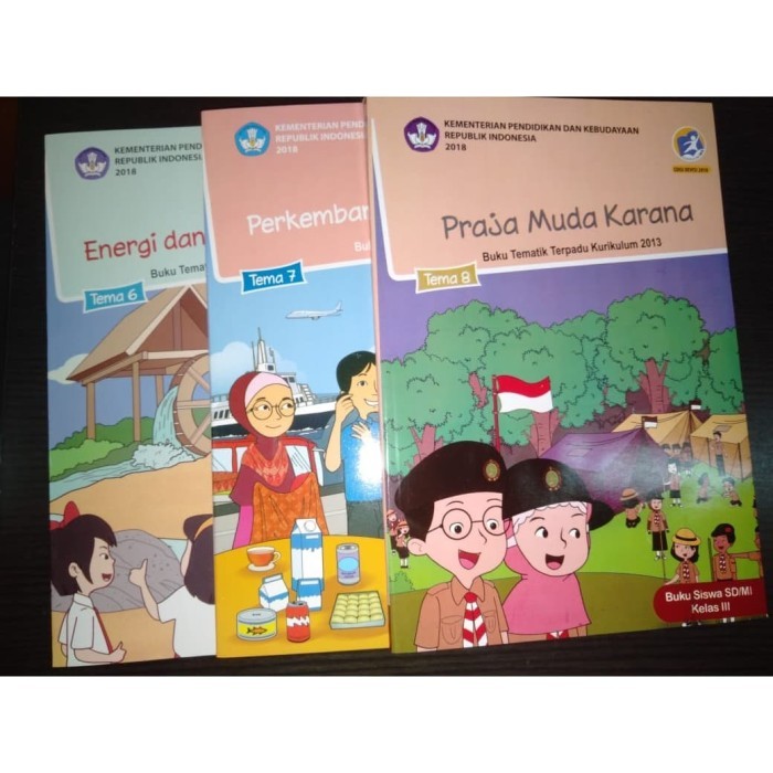Jual PREMIUM PAKET BUKU SISWA TEMATIK KELAS 3 SD TEMA 6 7 8 SEMESTER 2 ...