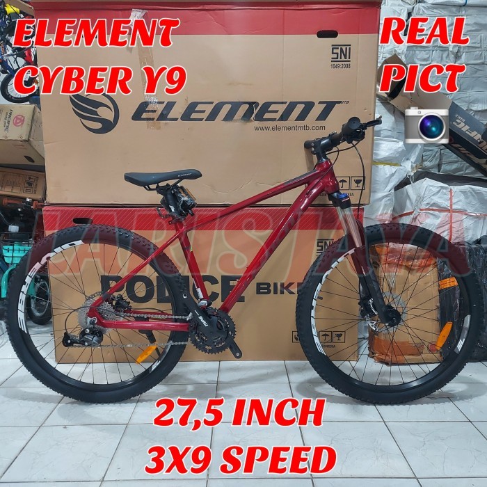 Jual SEPEDA GUNUNG MTB 27,5 INCH ELEMENT CYBER Y9 , SEPEDA GUNUNG ...