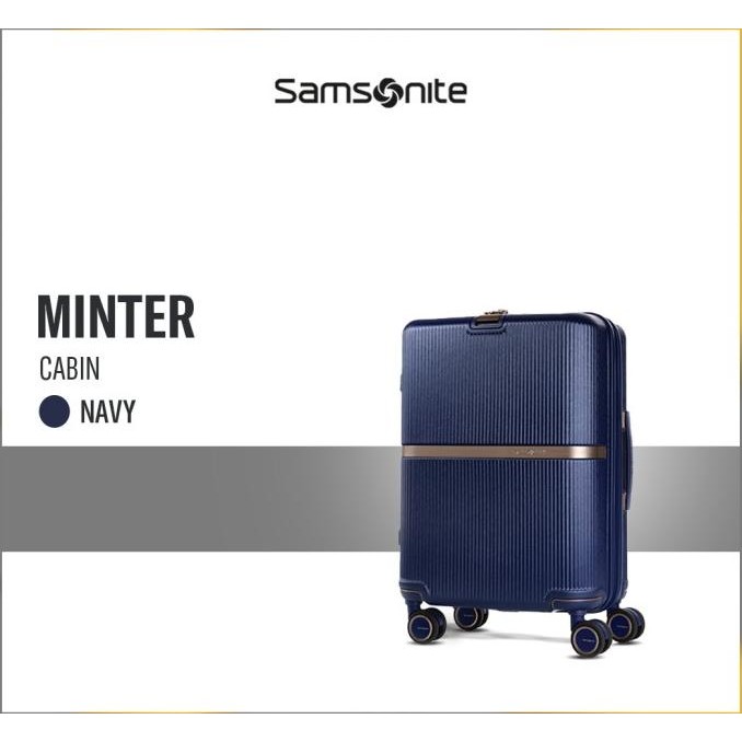 Jual Samsonite Koper Hardcase Minter Spinner Cabin 20 Inch - Navy ...
