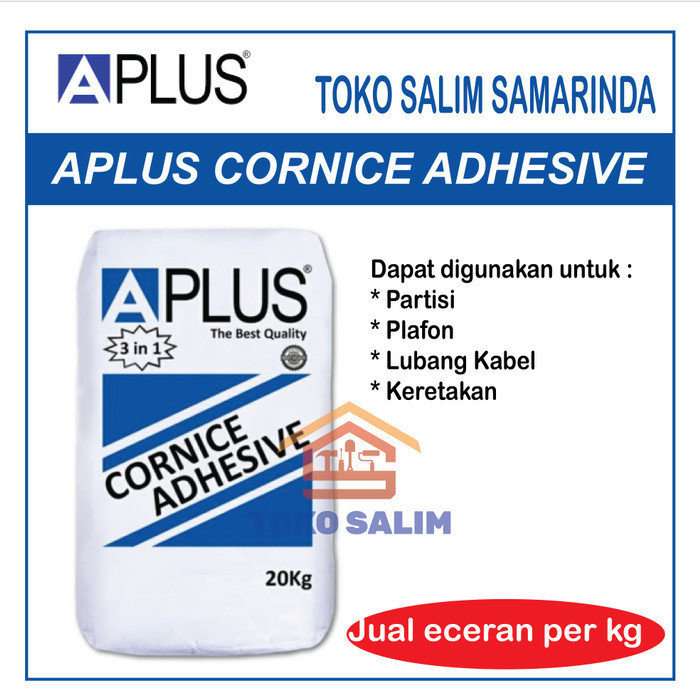Jual Ready oke] APLUS CORNICE COMPOUND 3 IN 1 - dempul plafon gypsum ...