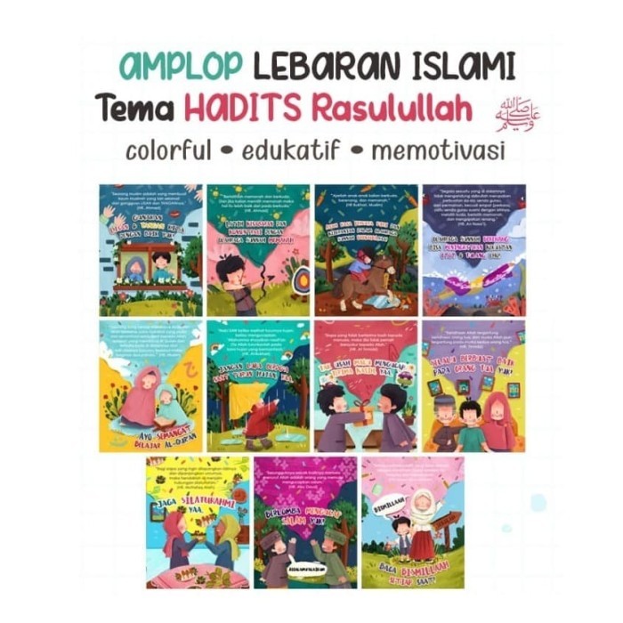 Jual Amplop Lebaran Isla Hadits Rasulullah Hari Raya Idul Fitri ...