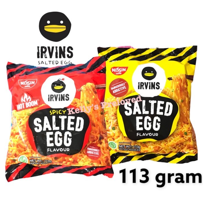 Jual IRVINS X NISSIN SALTED EGG INSTANT NOODLES 113 GR ORIGINAL SPICY ...