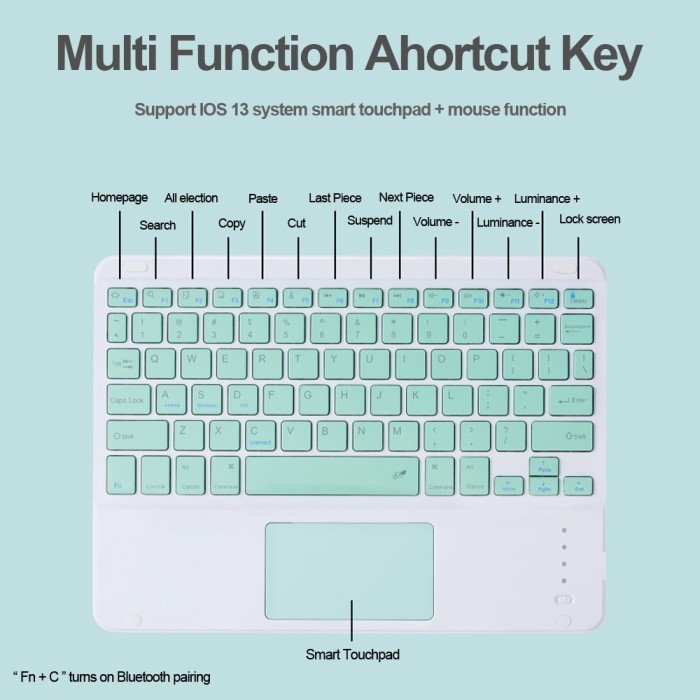Jual NEW Keyboard Wireless Bluetooth Mini 10